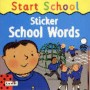 Start school. Sticker school words