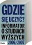 Informator o studiach wyższych